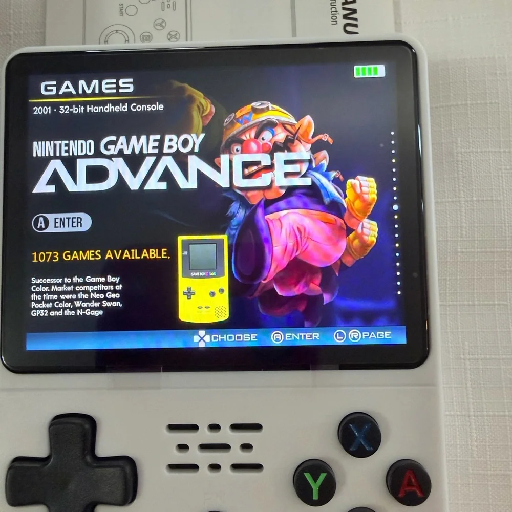 WHITE Handheld Game Console with 22,856 Games
